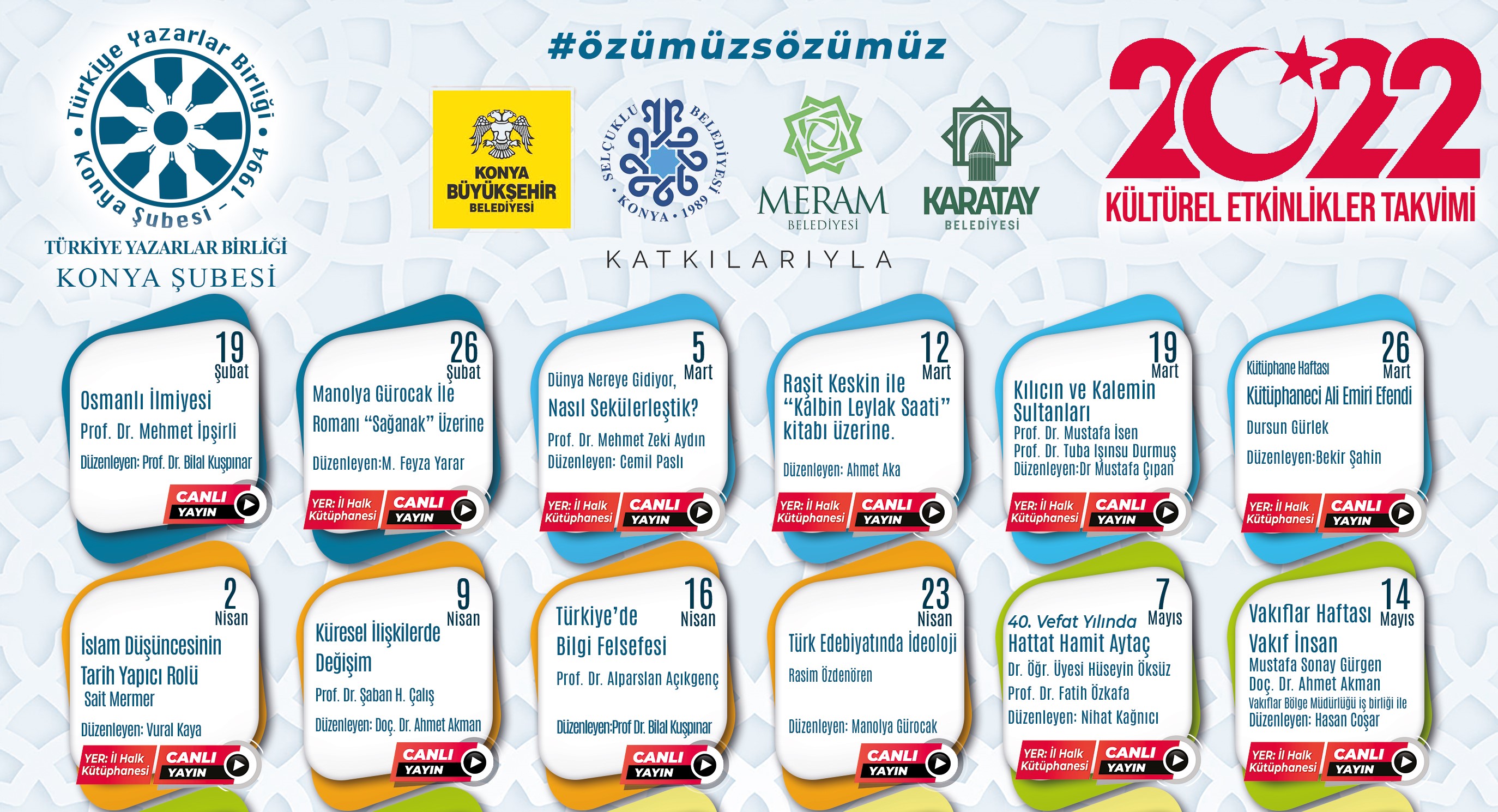 türkiye yazarlar birliği konya şubesi