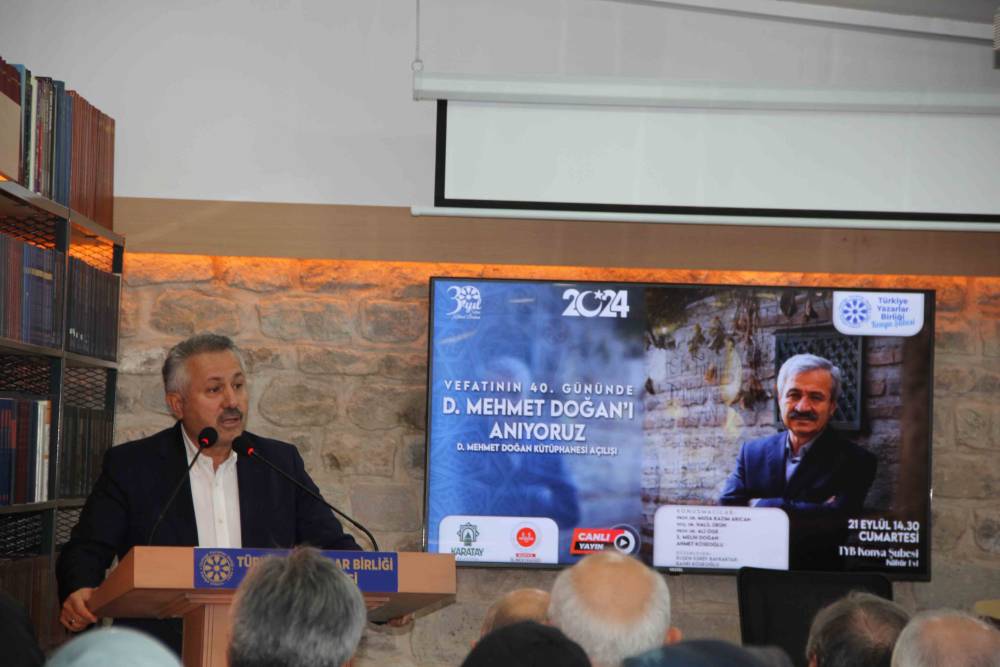 D. MEHMET DOĞAN'I ANMA PROGRAMI VE KÜTÜPHANE AÇILIŞI GERÇEKLEŞTİRİL 10